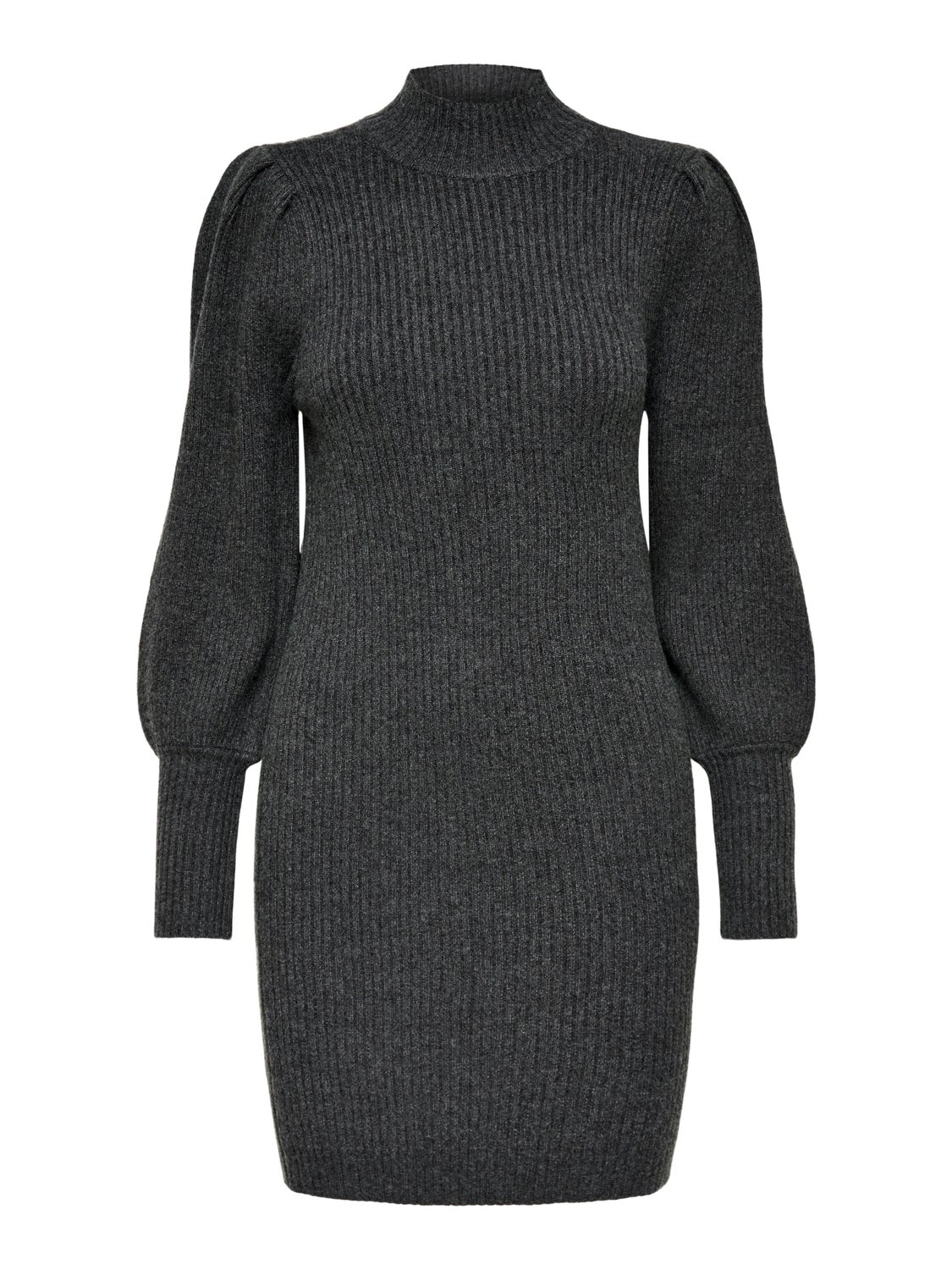 Mini knit dress with long sleeves