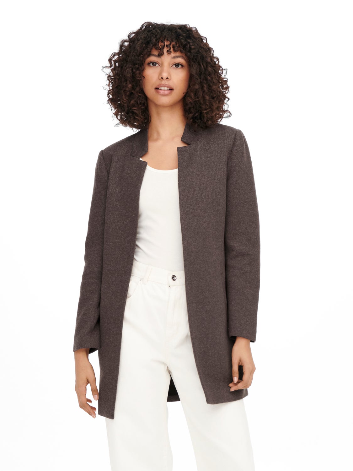 Solid color coatigan