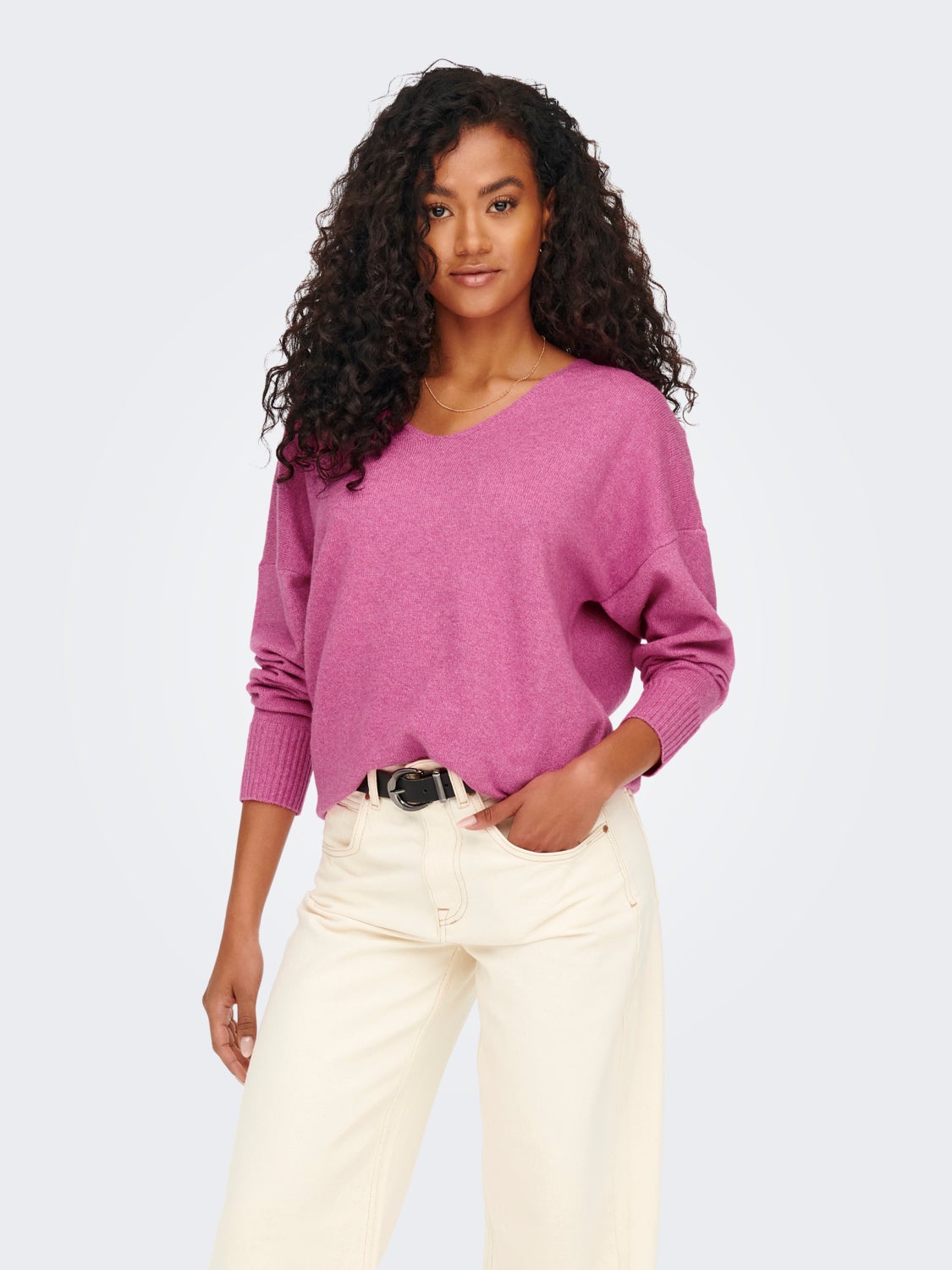 V-neck Knitted Pullover