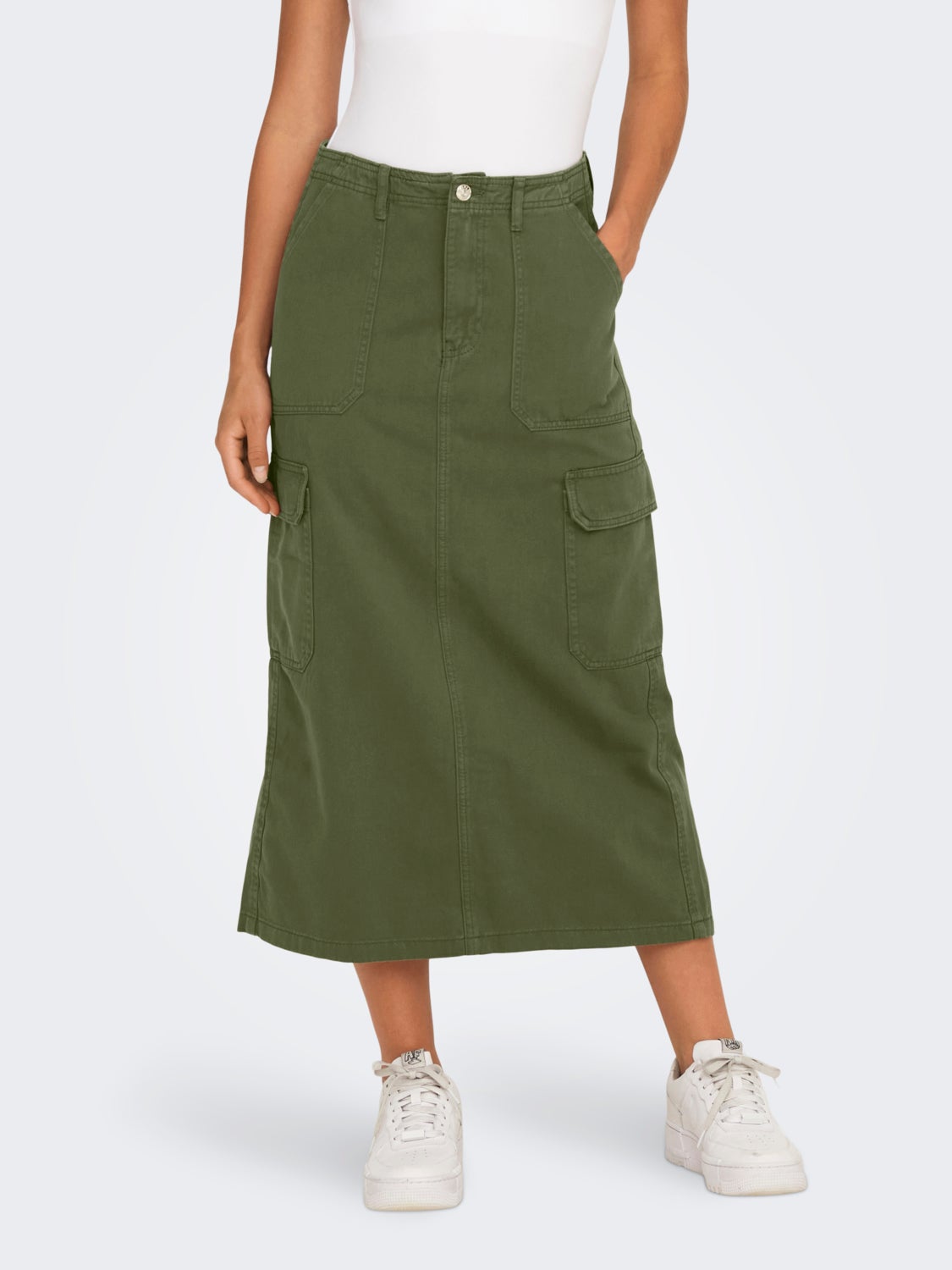 Midi cargo skirt