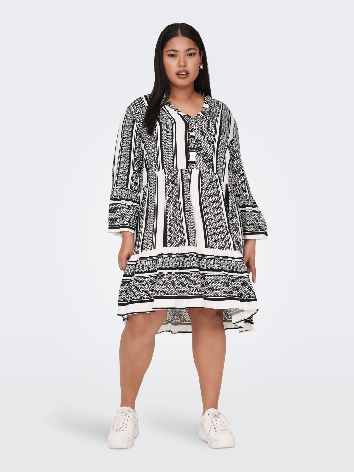 Curvy printed viscose Dress