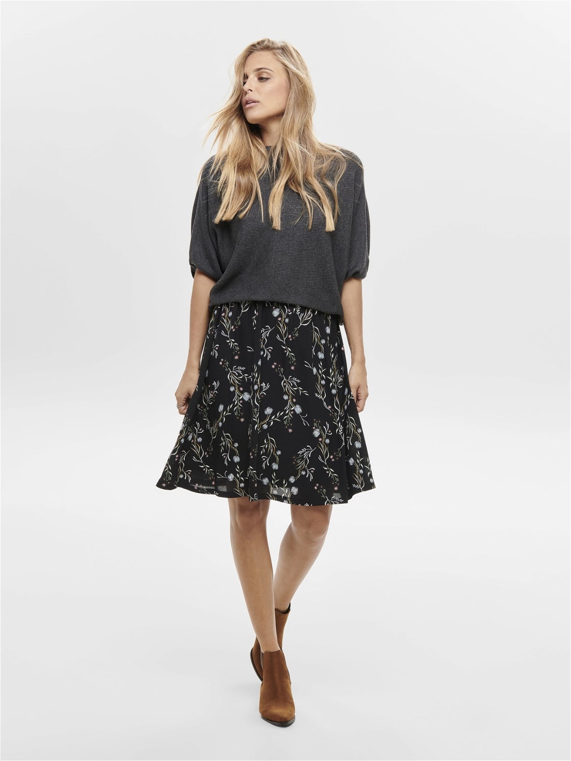 Batsleeve Knitted Pullover