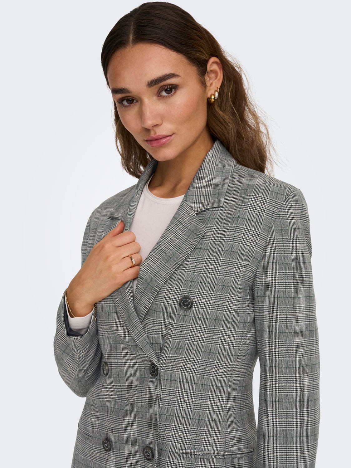 Checked blazer