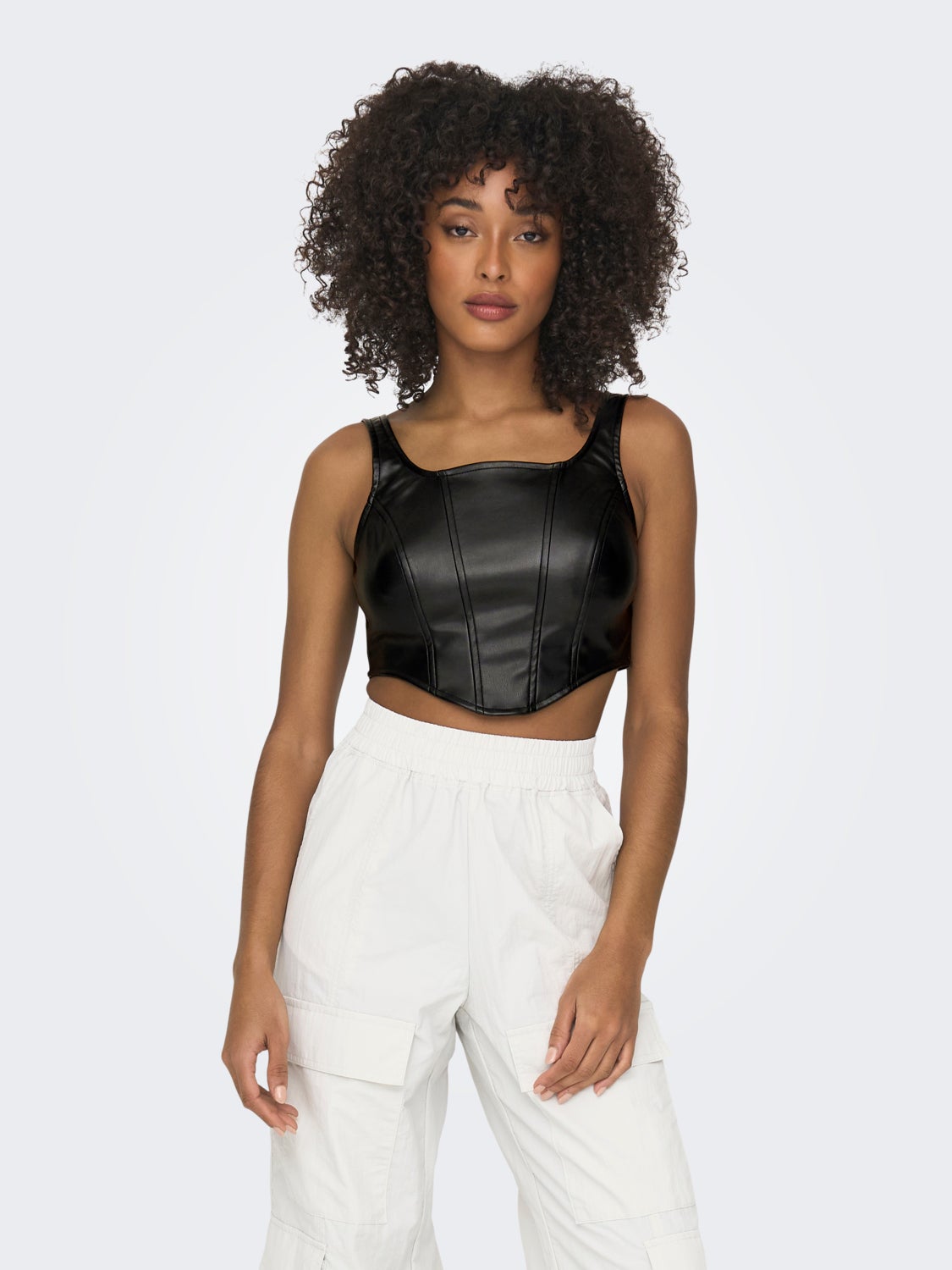 Cropped Fit One Shoulder Top