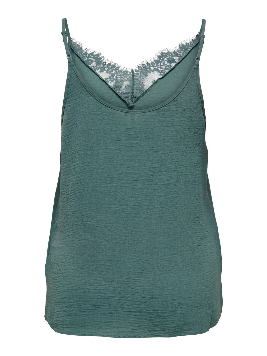 Curvy lace detailed strap top