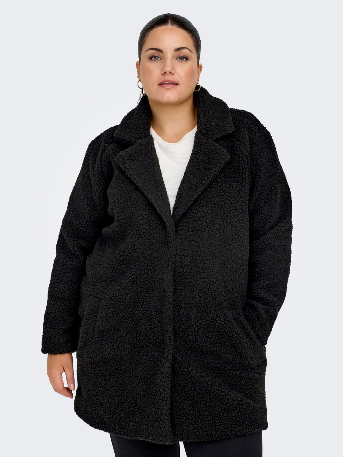Curvy teddy coat