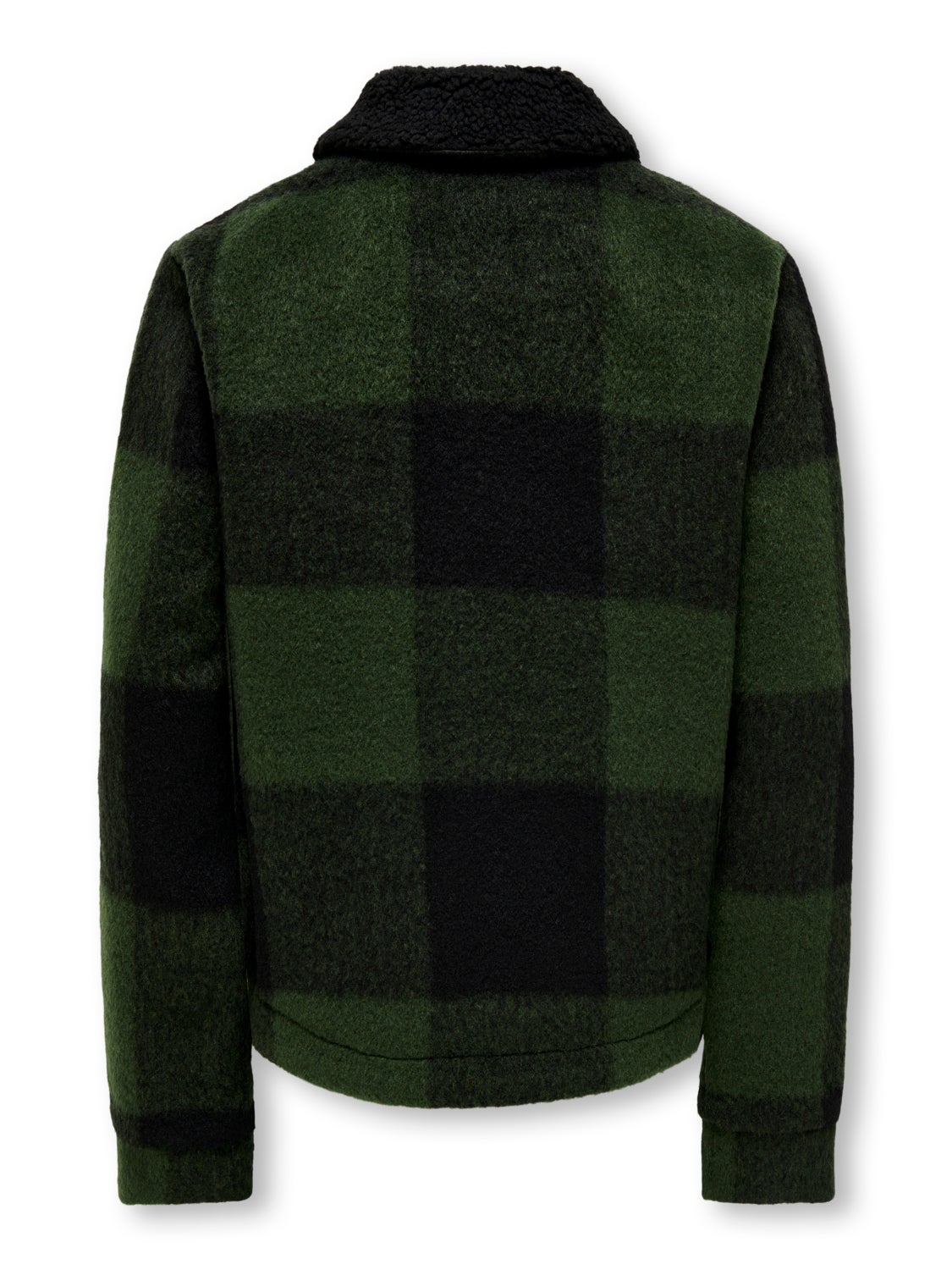 Shacket with buttons