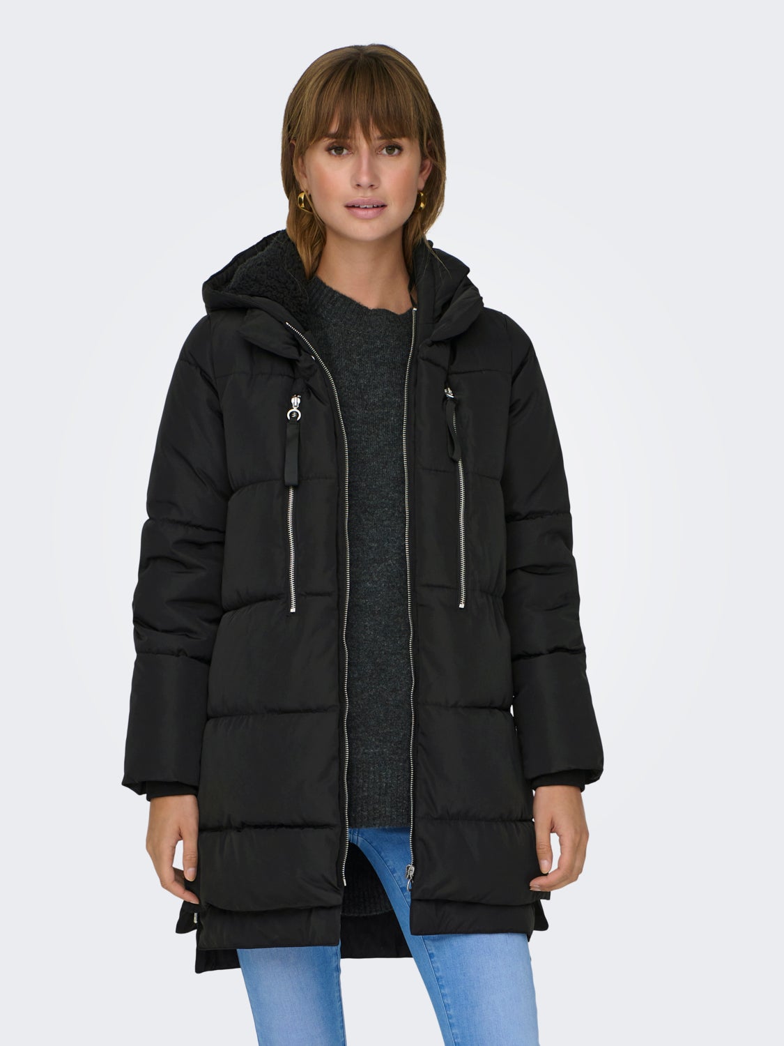 Long puffer coat
