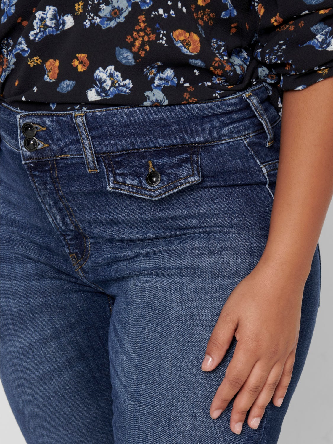 CurvyCARKAYA HW LIFE POCKET Slim fit jeans