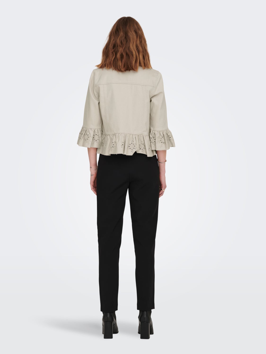 High waisted slim fit cigarette Trousers