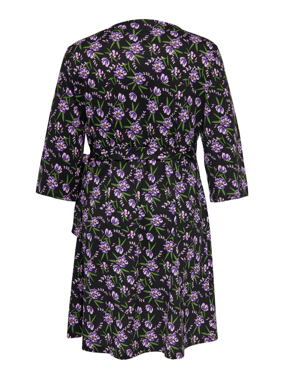 Curvy 3/4 sleeve Wrap dress