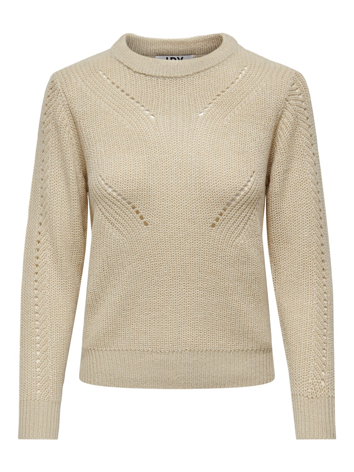 Solid color knitted pullover