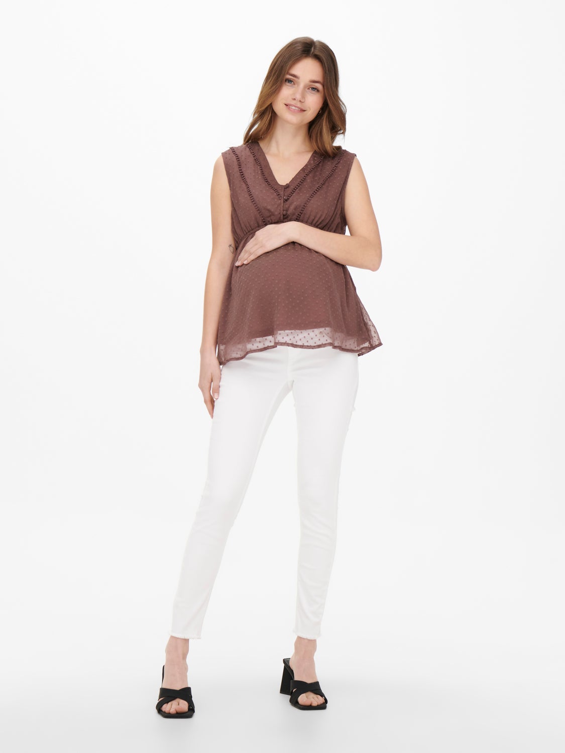 Mama sleeveless Top