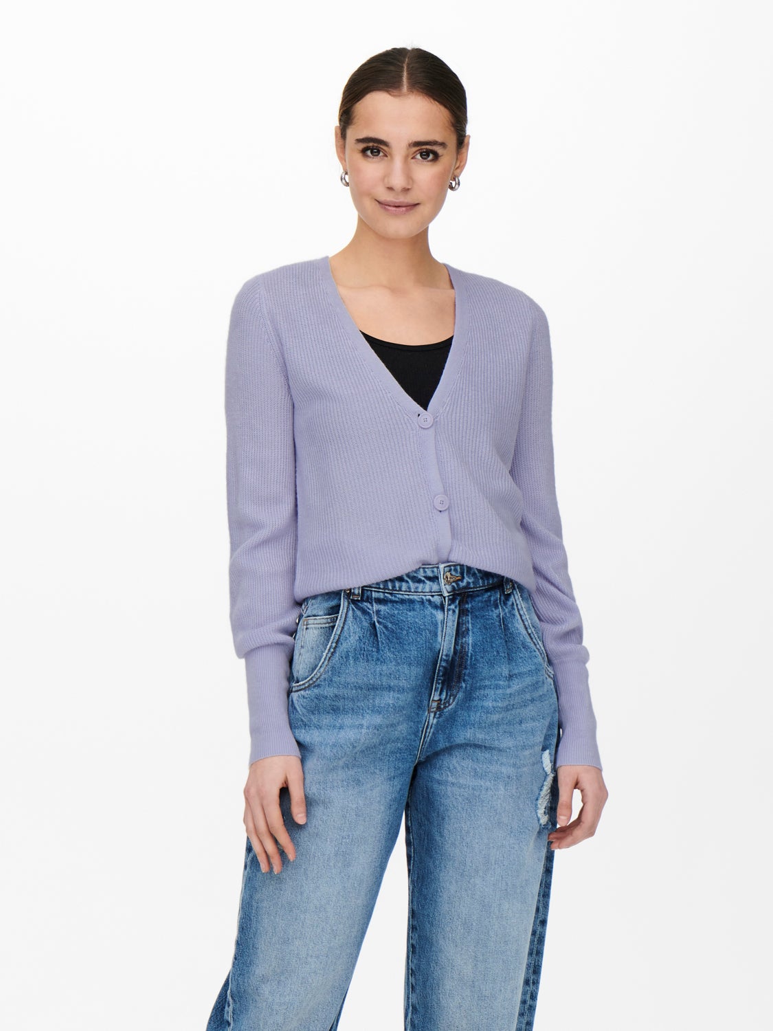 Solid colored Knitted Cardigan