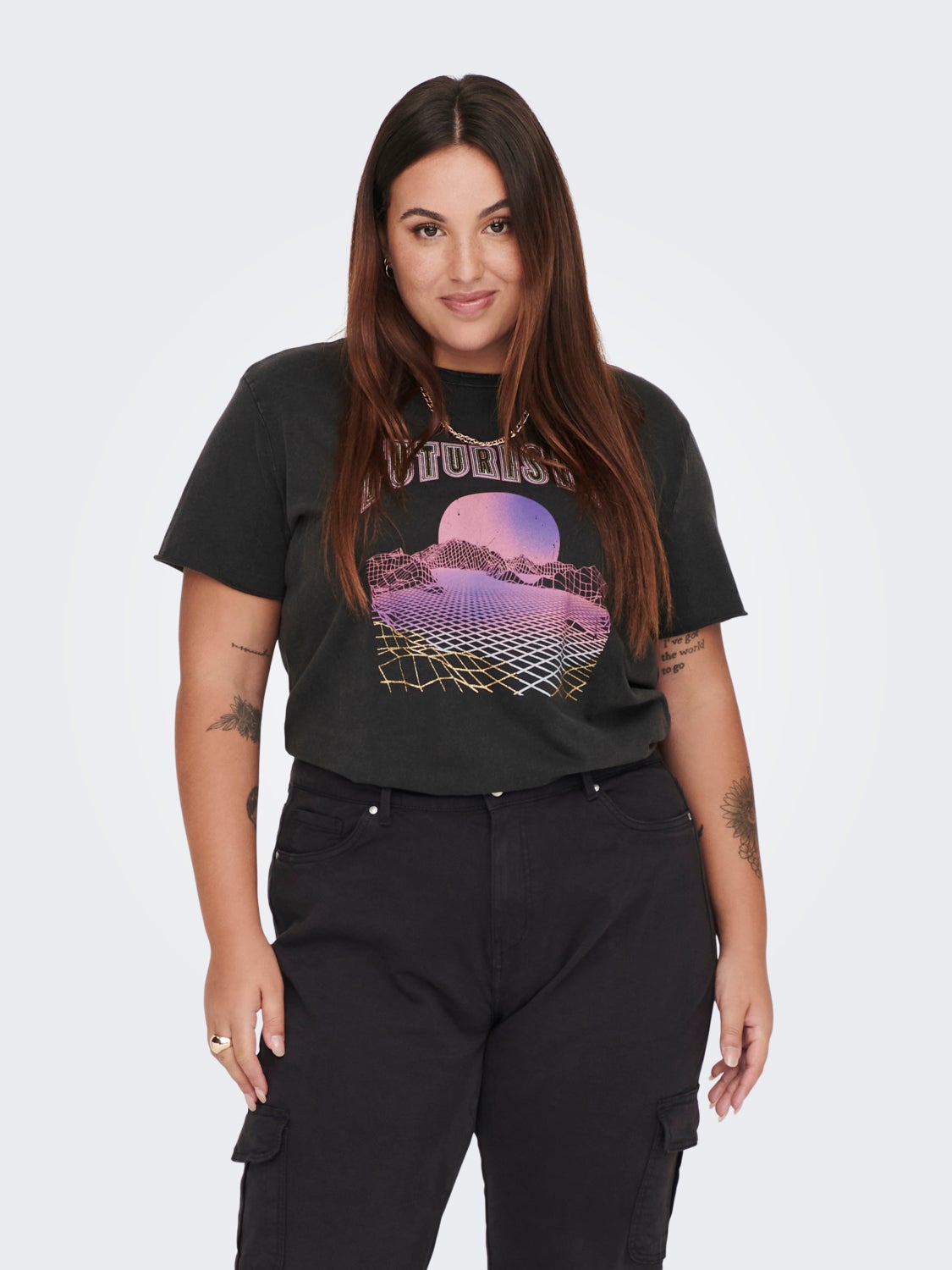 Curvy printed t-shirt
