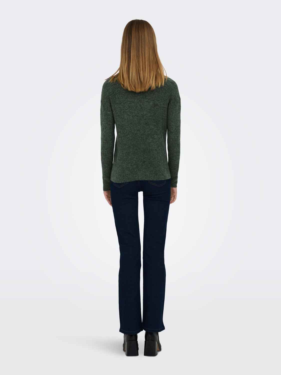 High neck knitted pullover