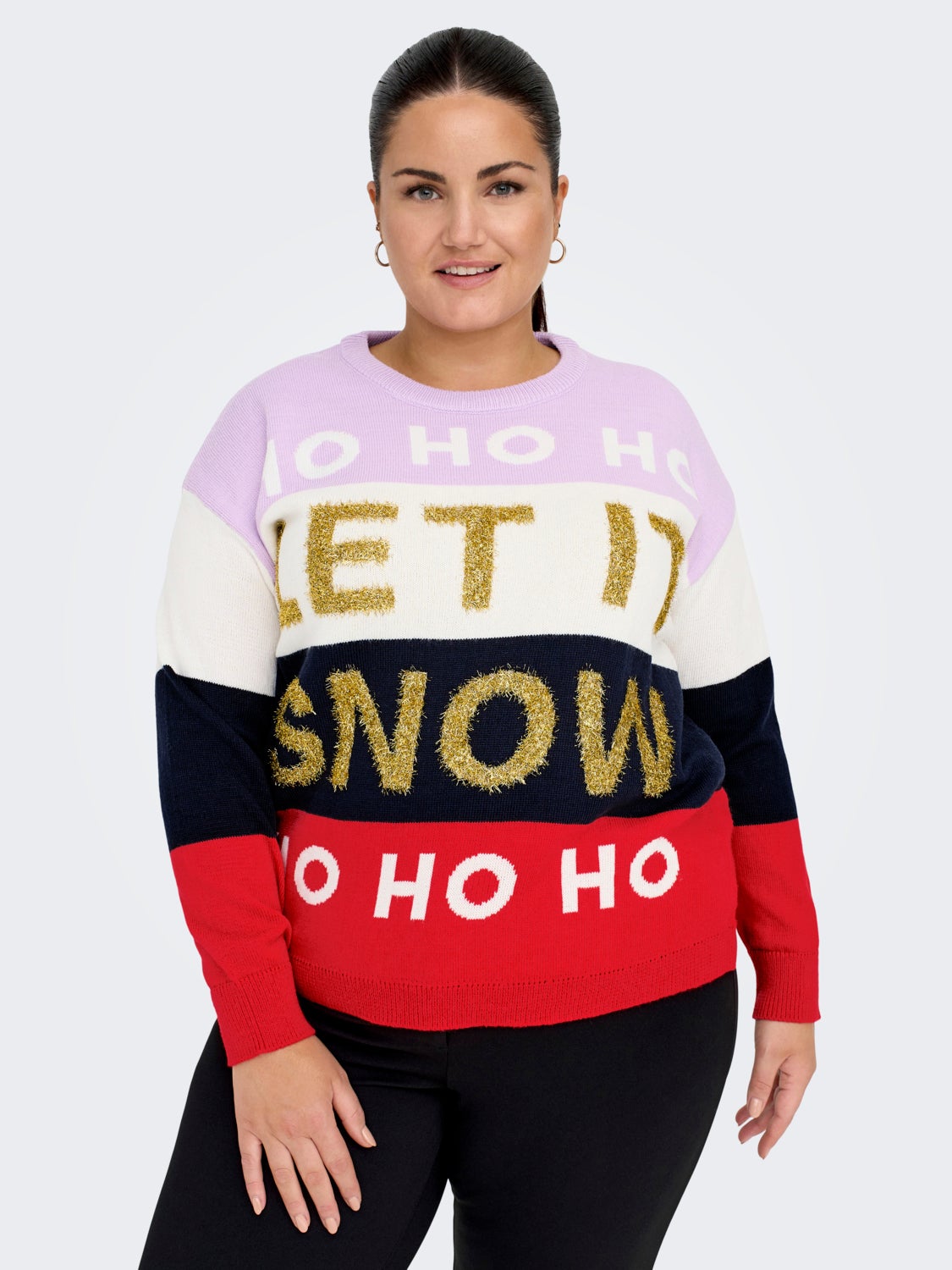 Curvy christmas jumper