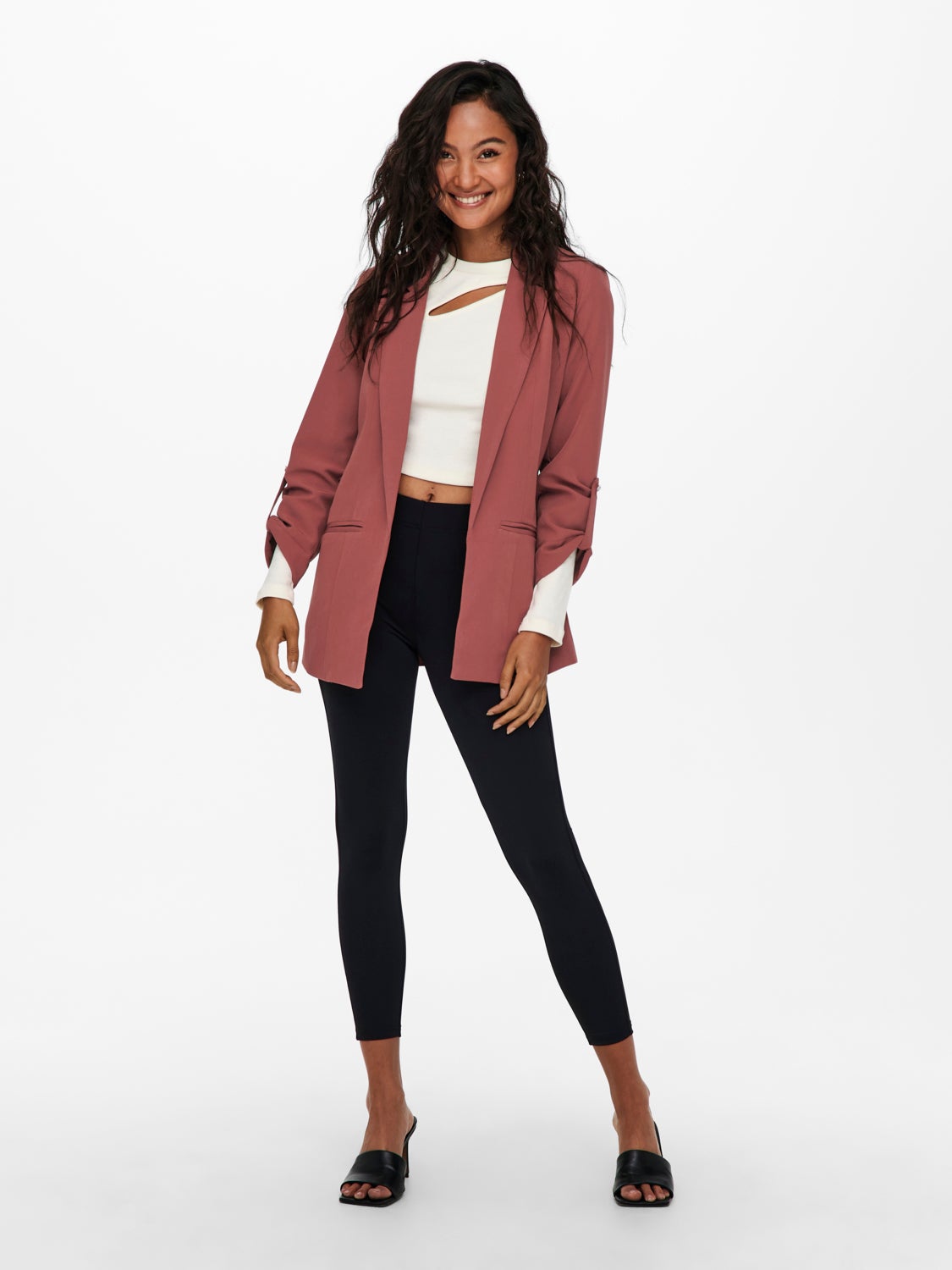 Long 3/4 sleeved blazer