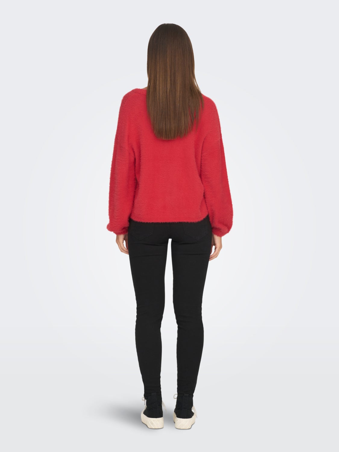 V-neck knitted pullover
