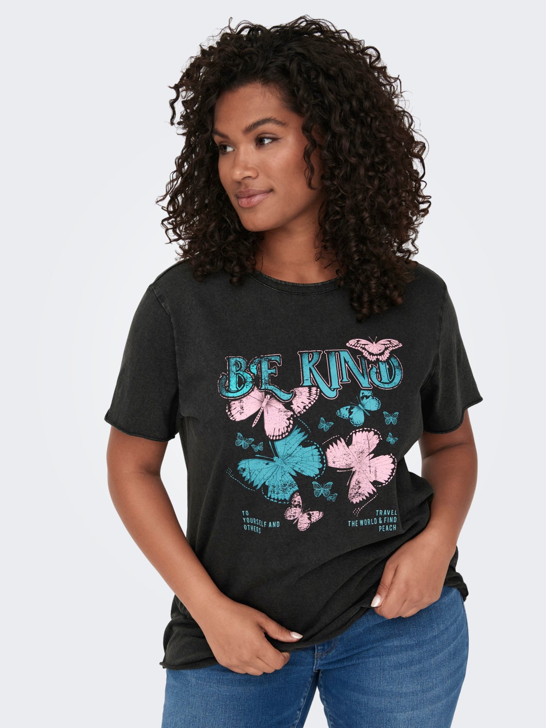 Curvy printed t-shirt