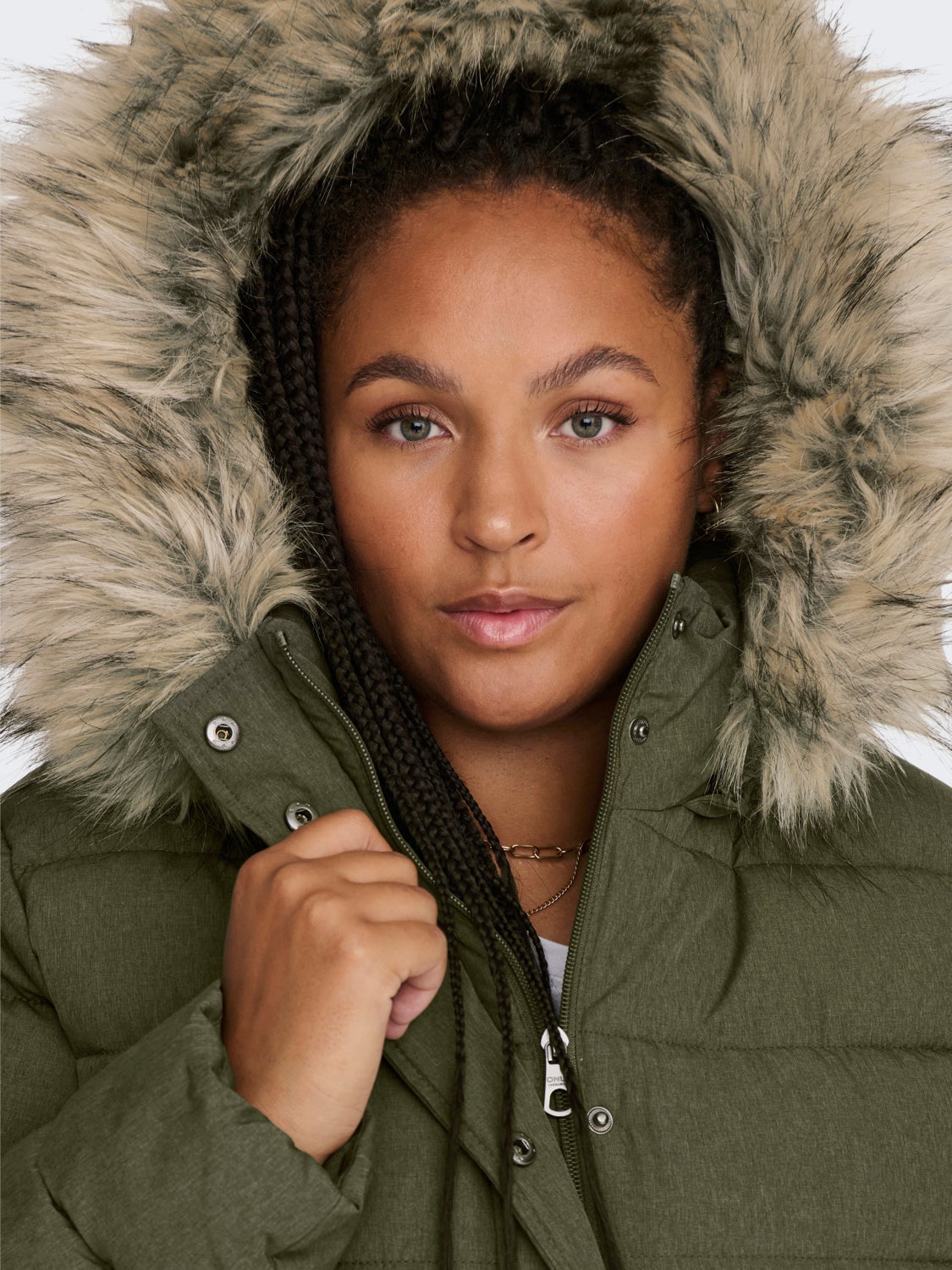 Curvy long Quilted jacket