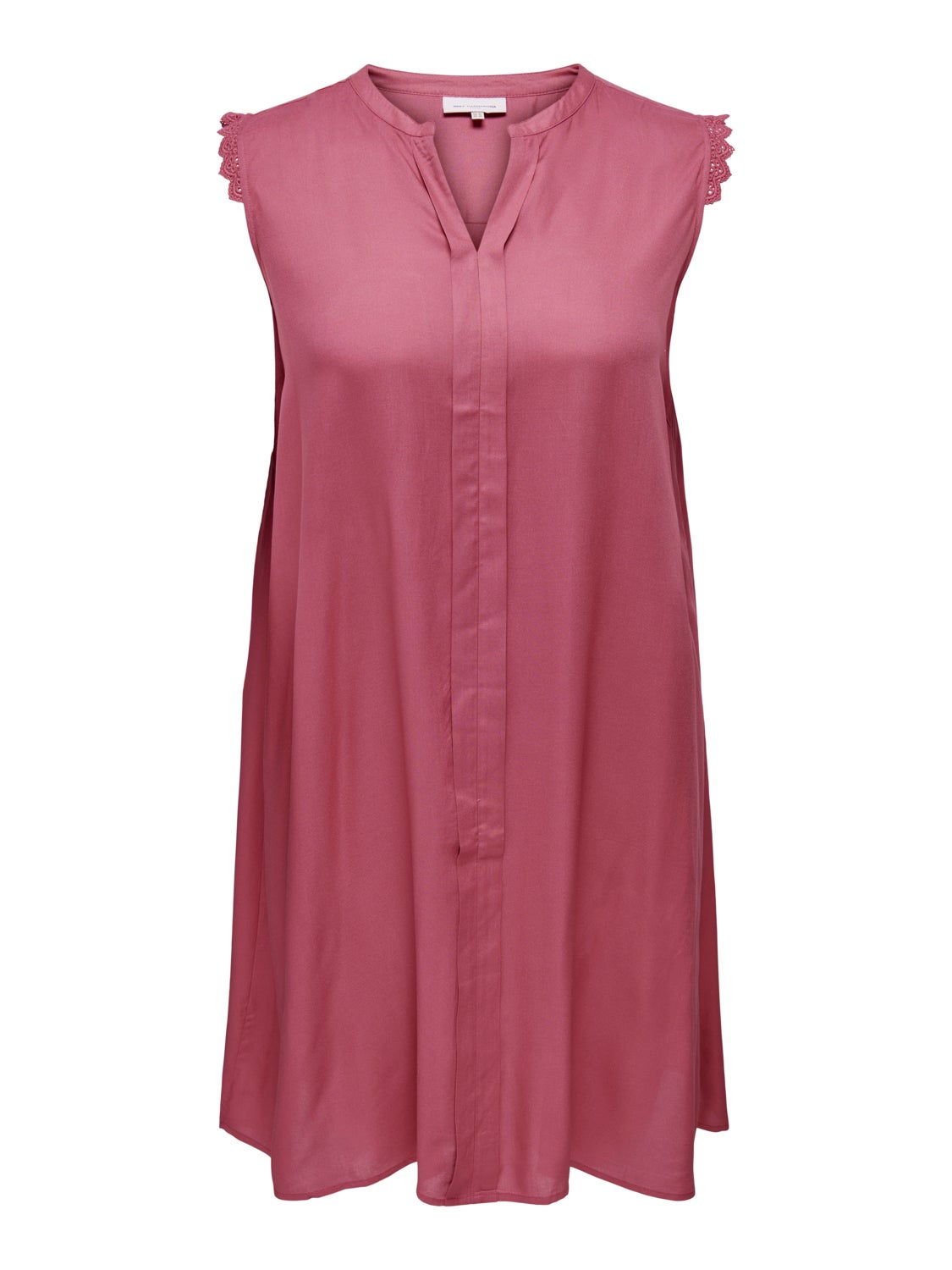 Curvy viscose fitted Sleeveless dress