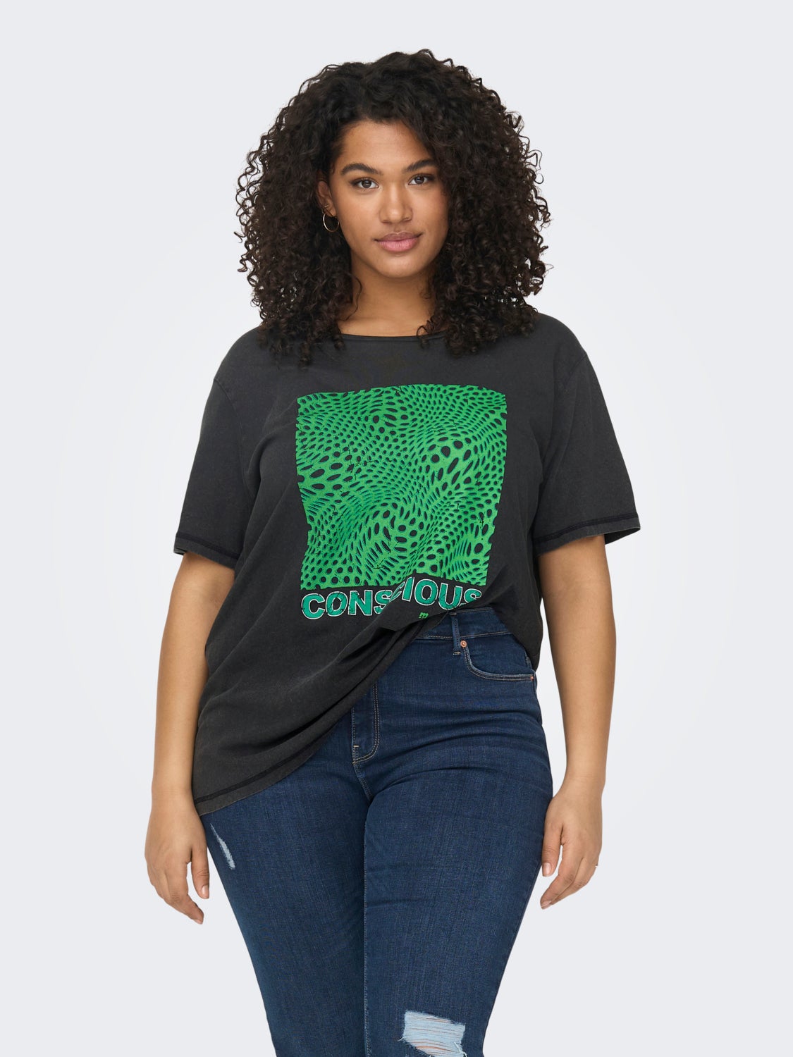 Curvy Printed T-shirt