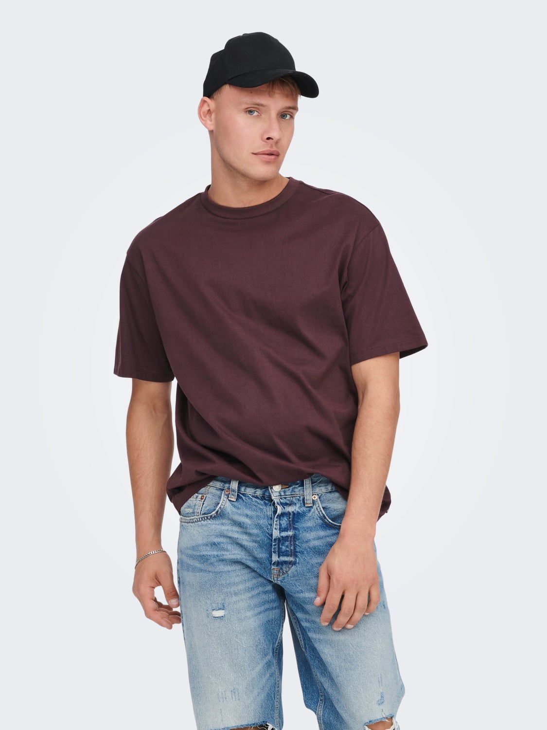 Oversized o-hals t-shirt