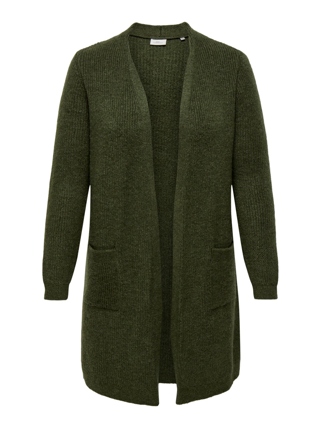 Curvy long knitted cardigan