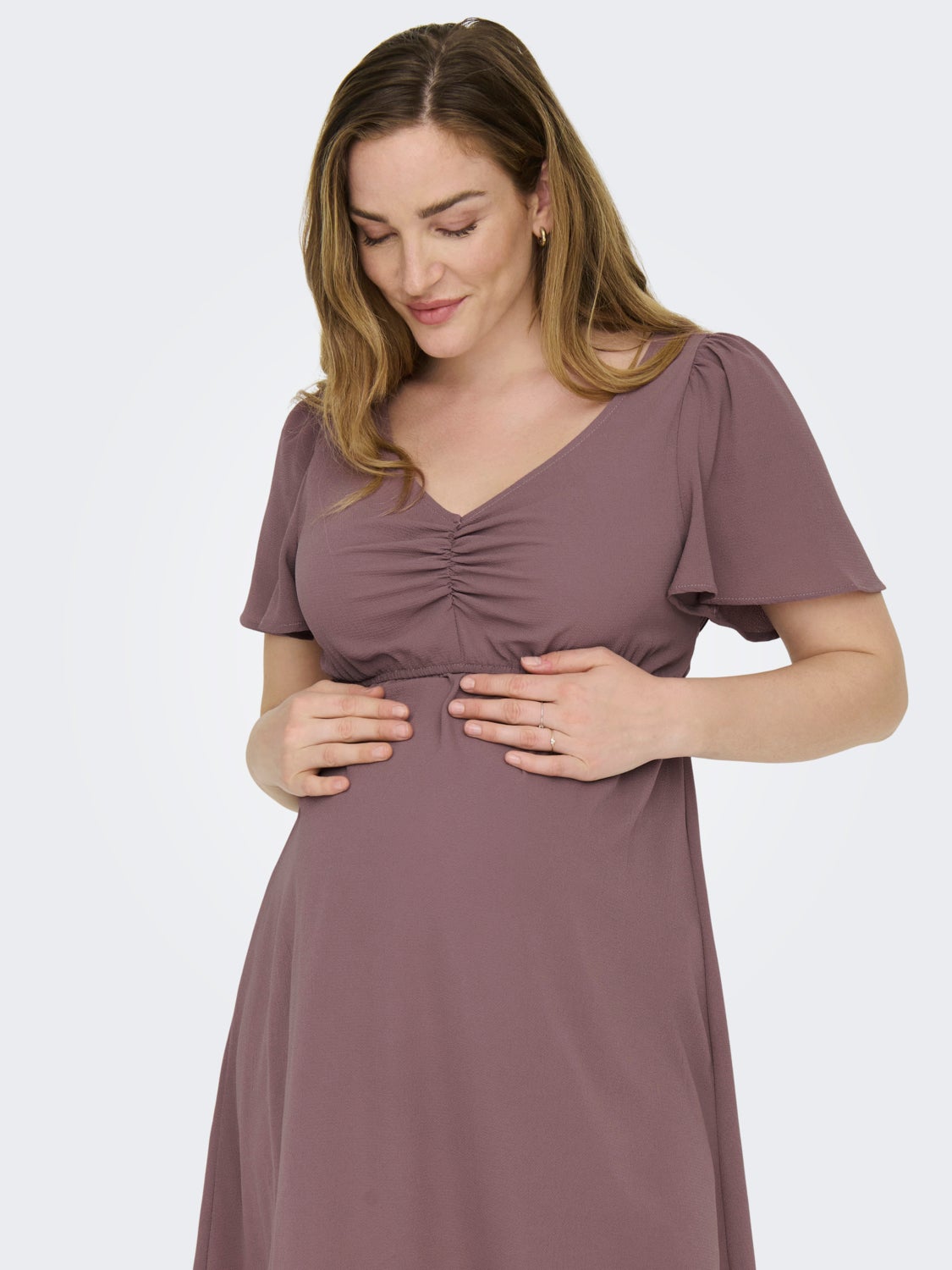 Mama dress with v-neck