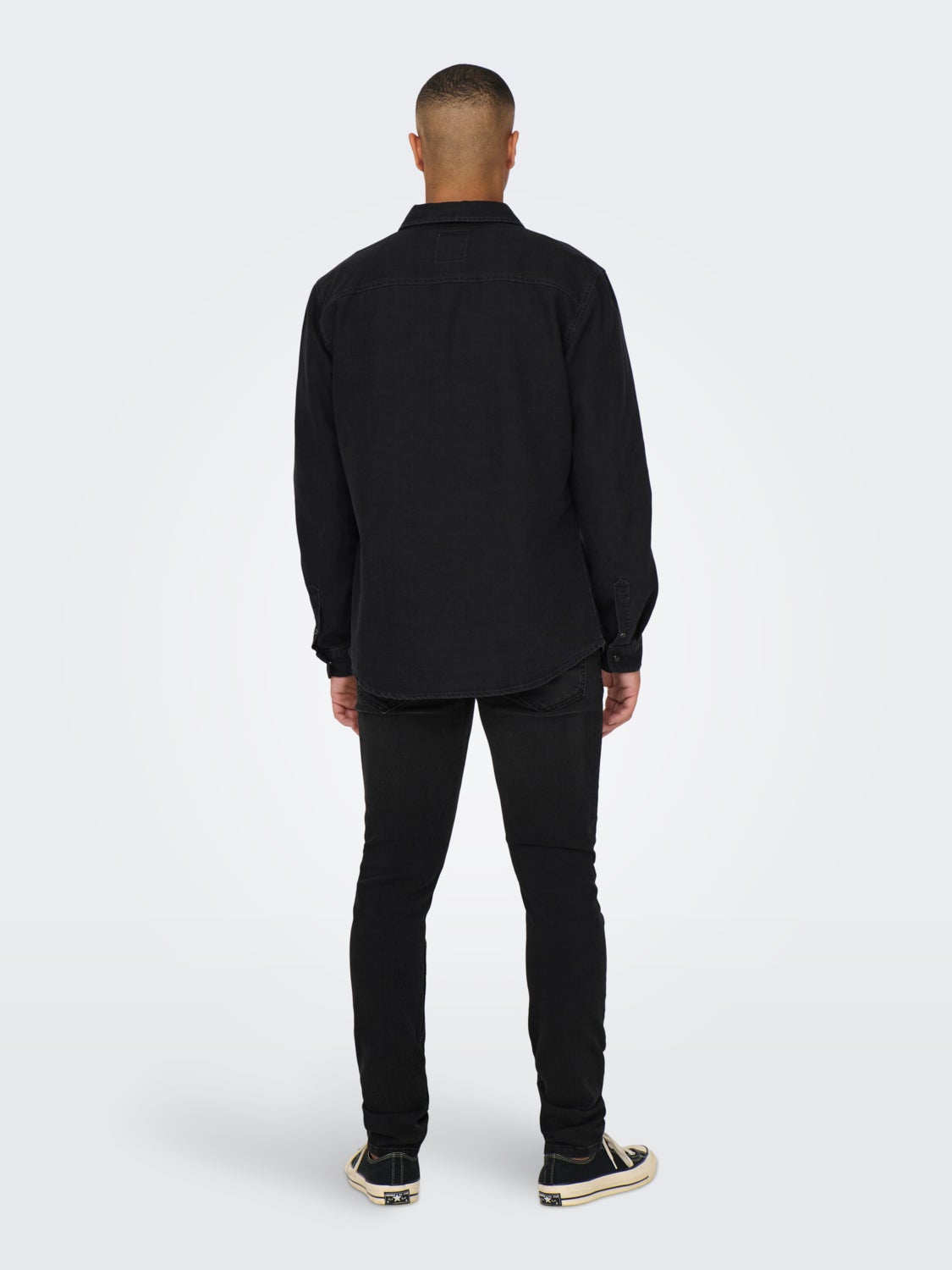 Denim shirt with chest pockets