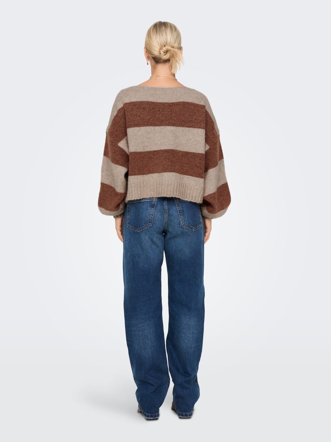 striped knitted pullover