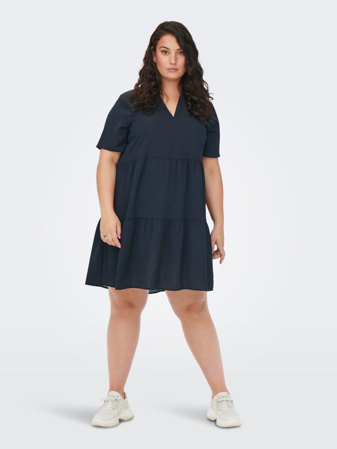 Curvy 2/4 Sleeve Dress