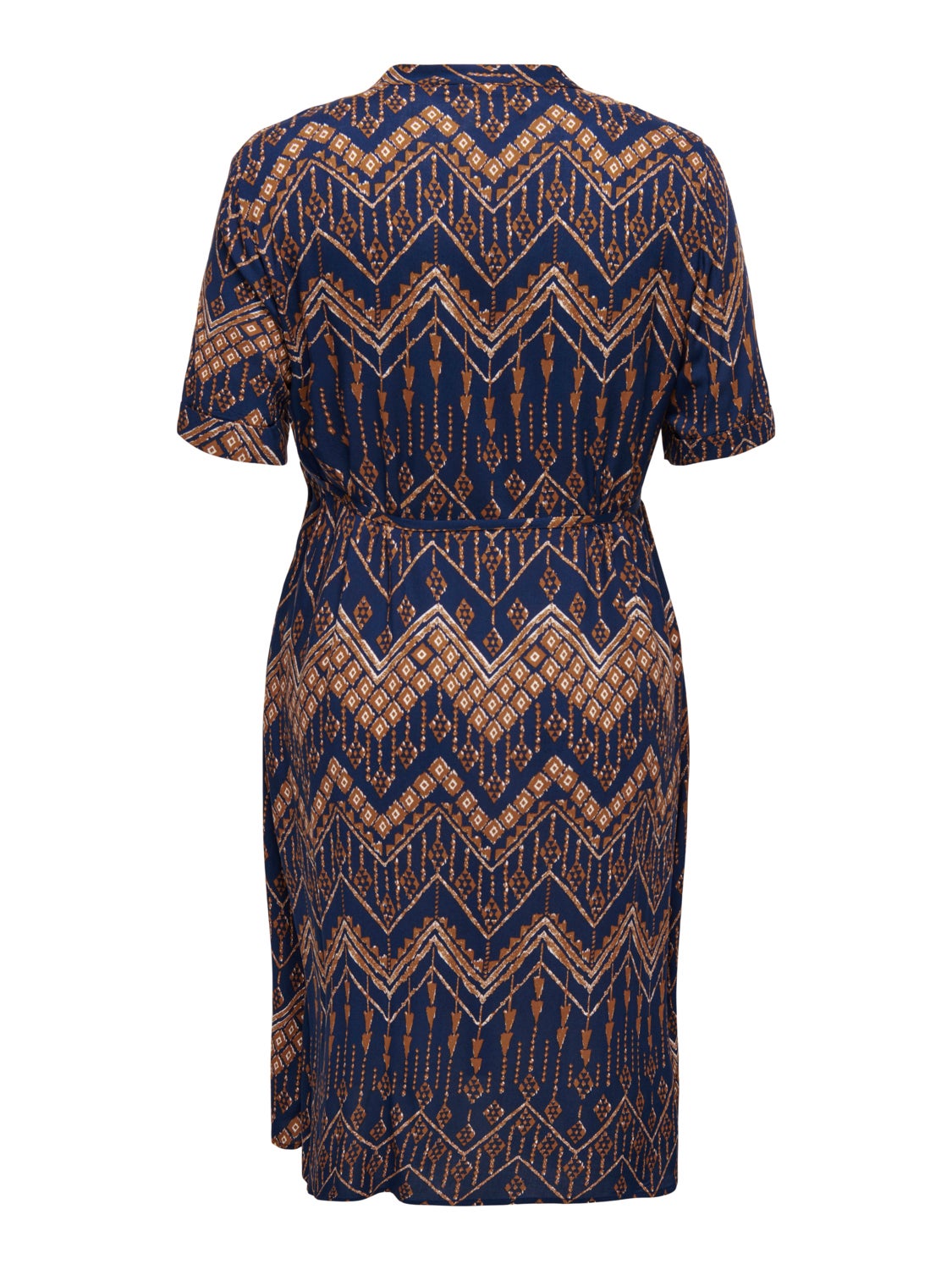 Curvy short sleeve midi dress