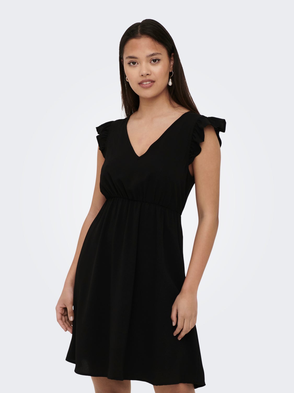 Regular Fit V-Neck Short dress