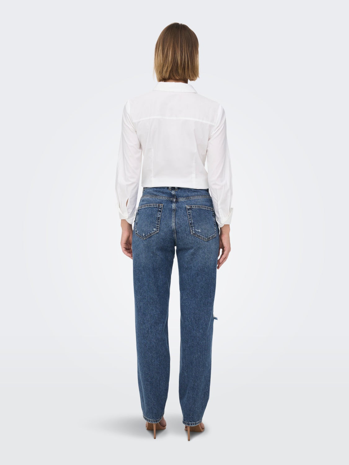 ONLROBYN EX STR L AK DEST high waisted jeans