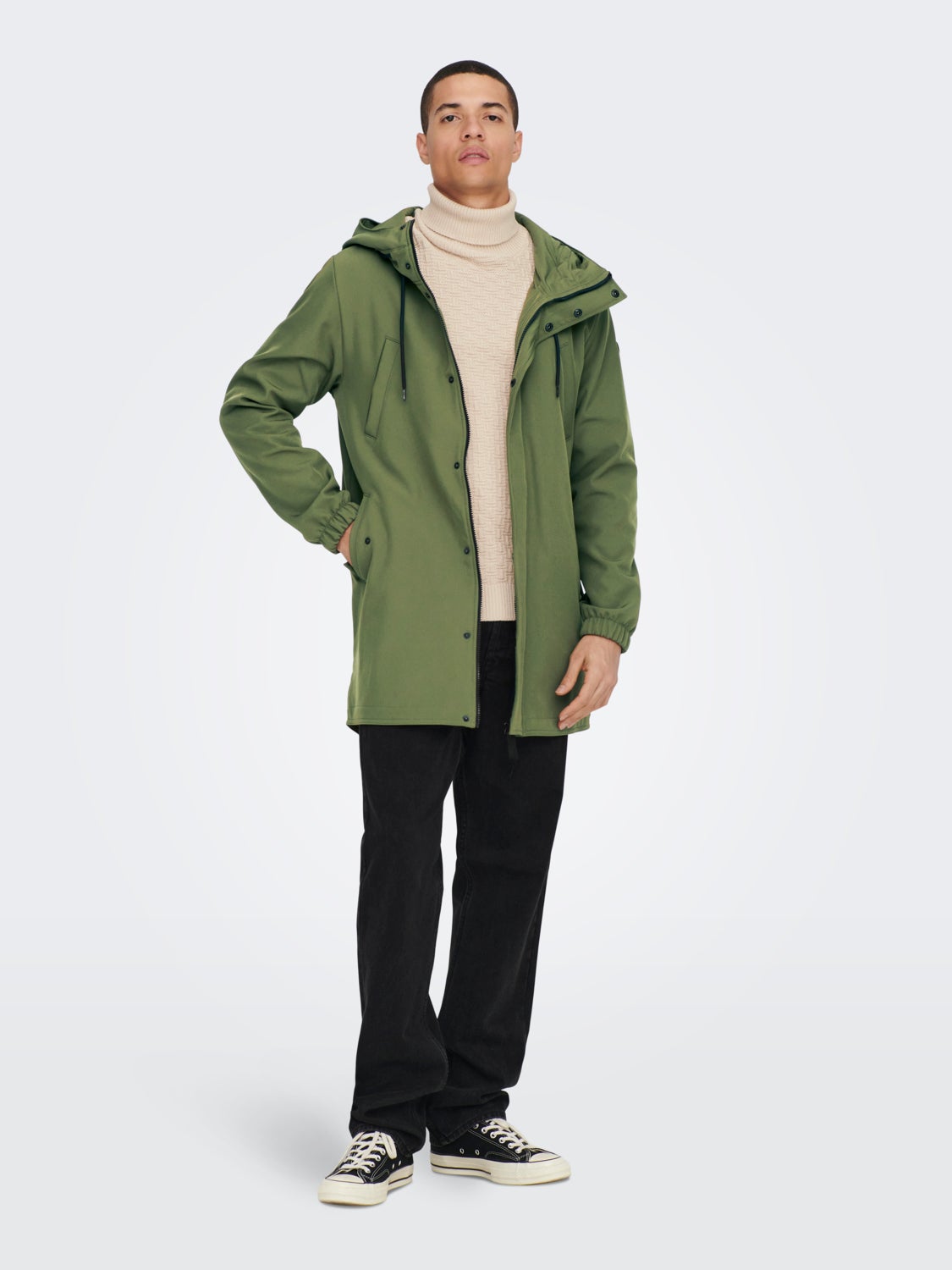 Long softshell jacket