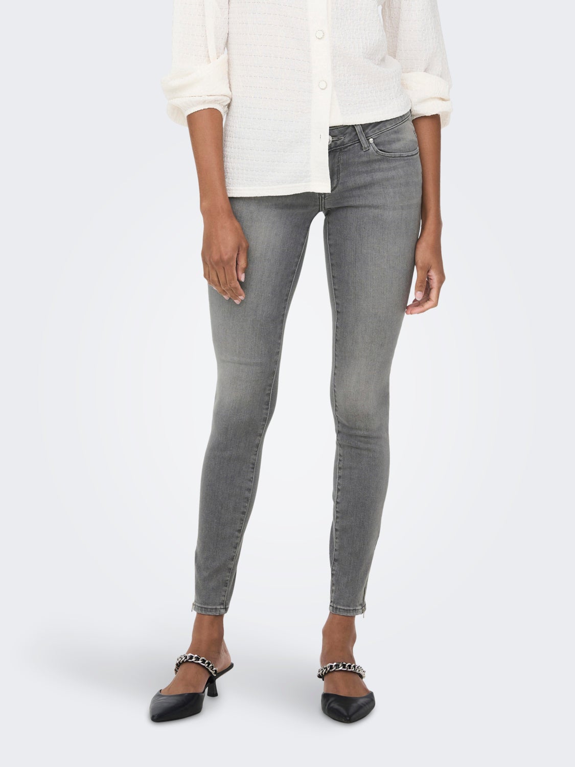 ONLCoral zip ank Skinny fit jeans