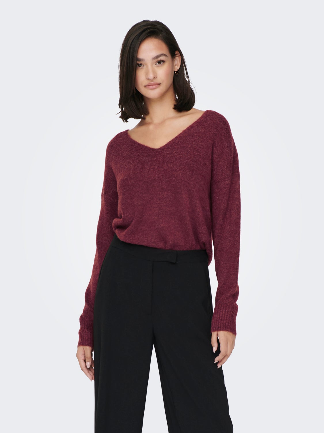 V-neck Knitted Pullover