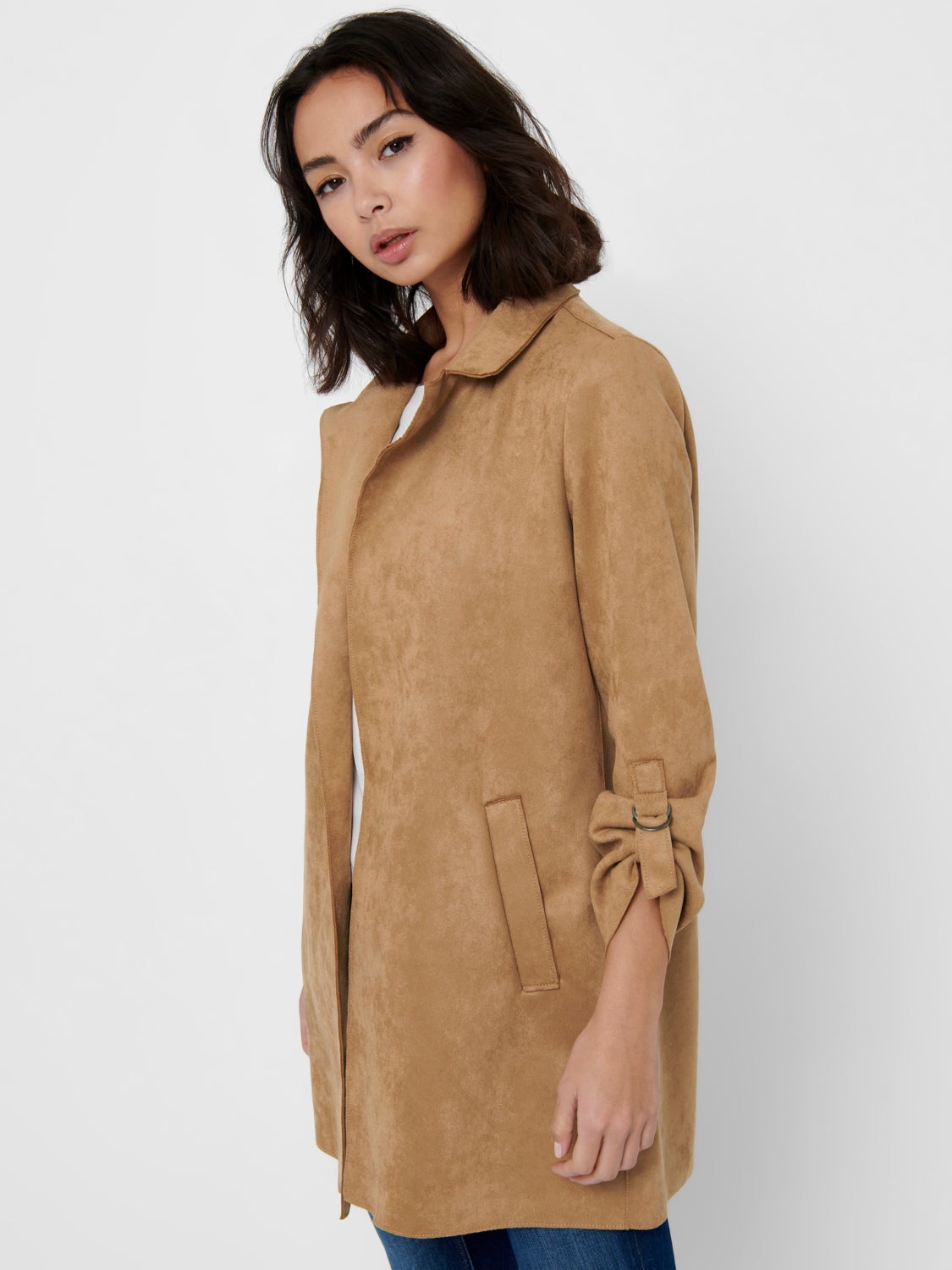 Faux suede Coat