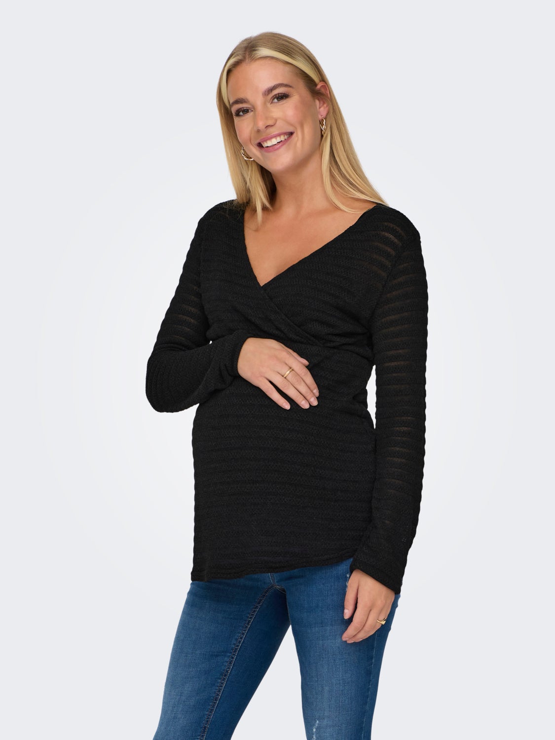 Mama v-neck top