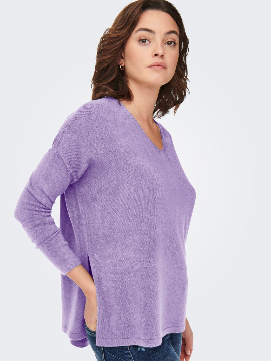 V-neck Knitted Pullover
