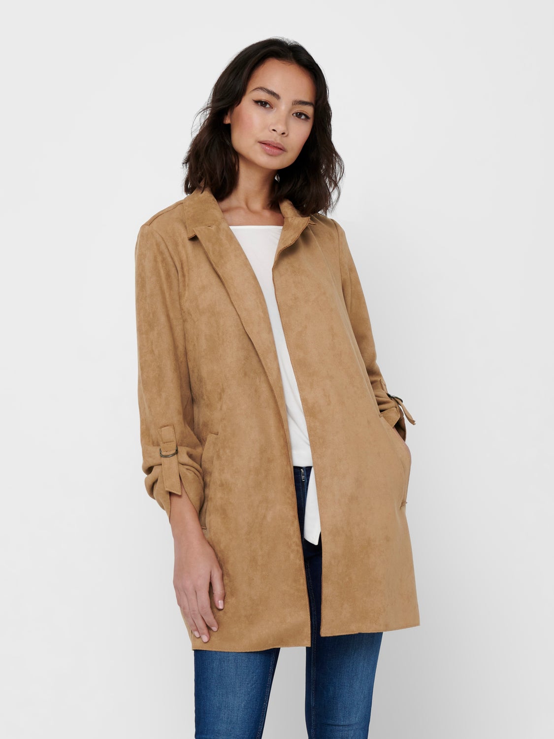 Faux suede Coat