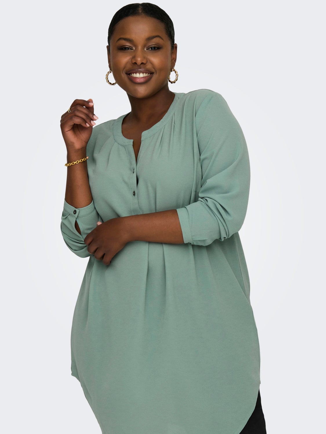 Curvy tunic shirt