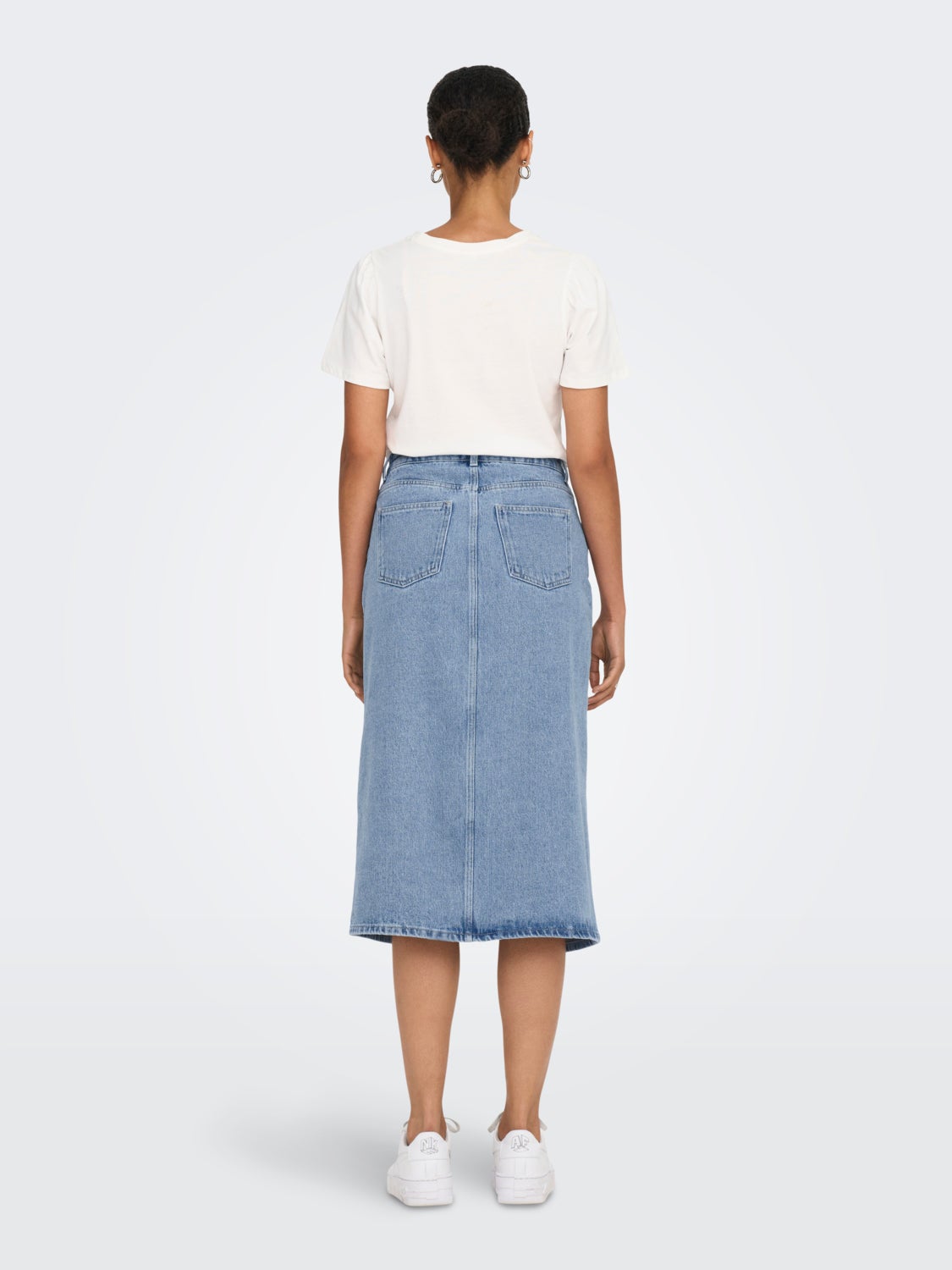 Midi denim skirt