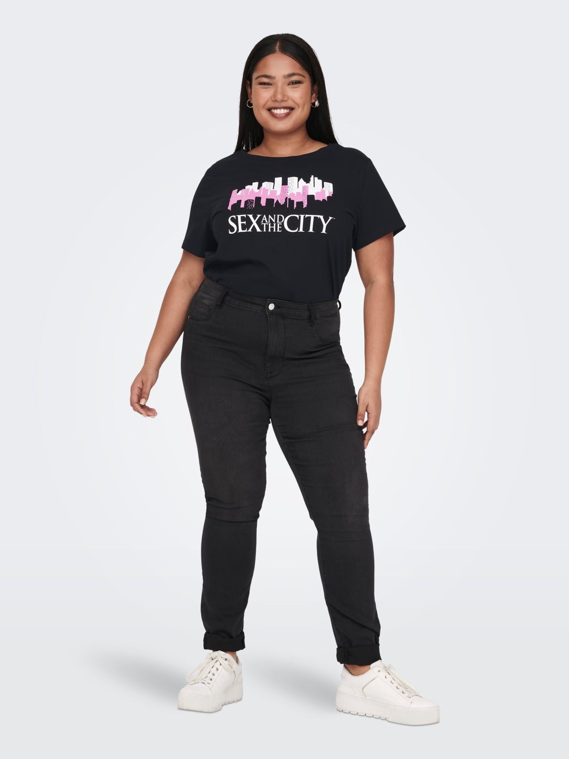 Curvy printed t-shirt