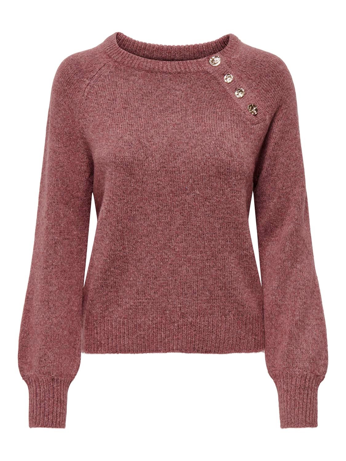 O-neck knitted pullover