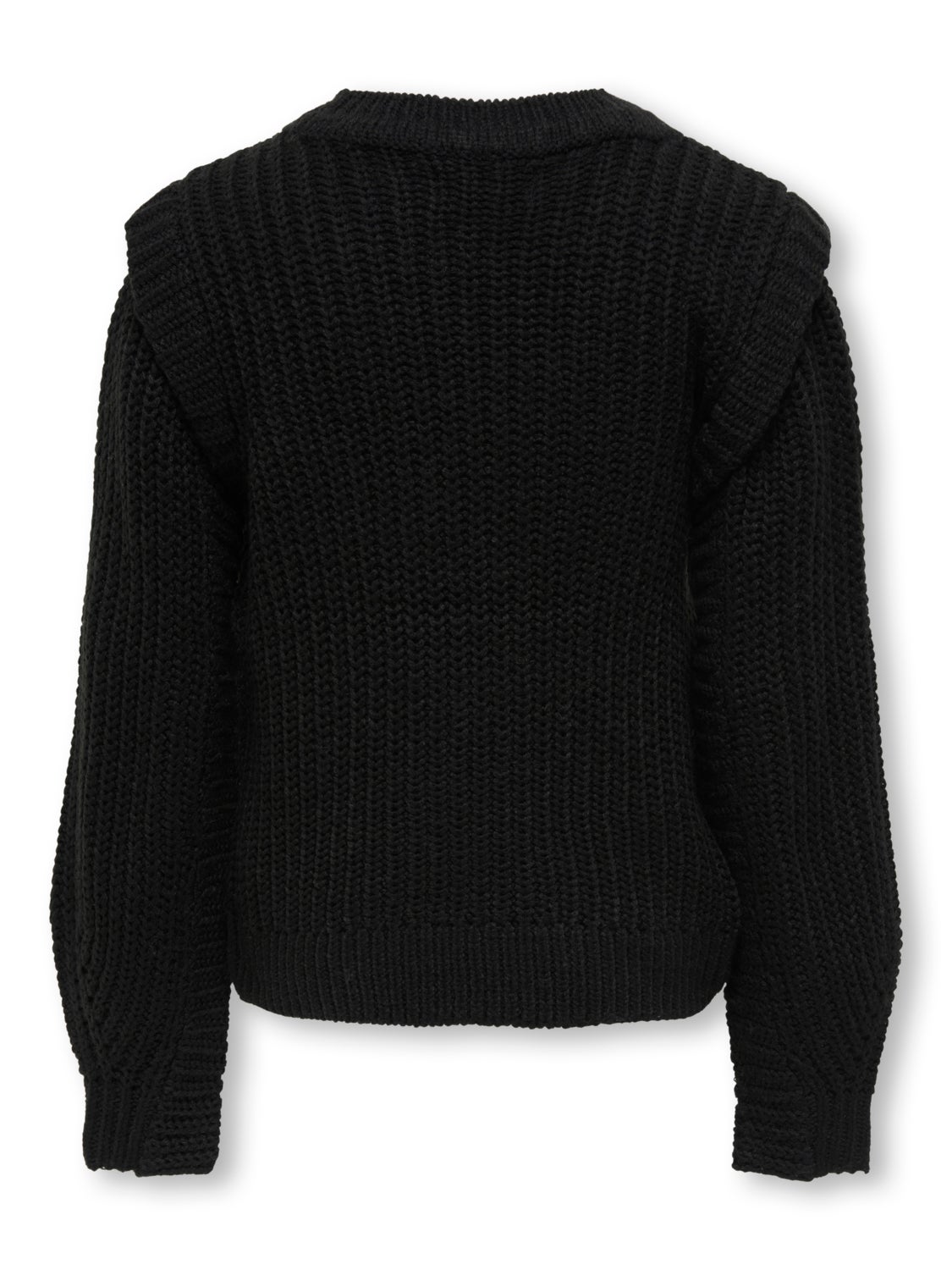 O-neck knitted pullover