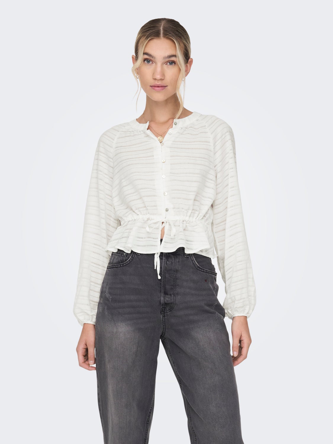 Drawstring detail top