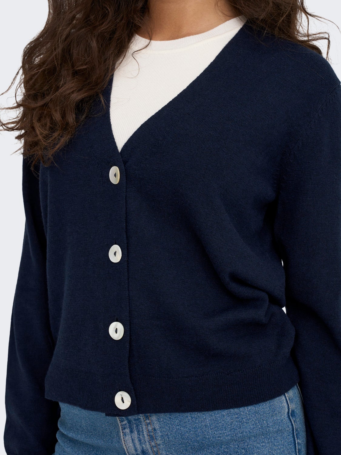 v-neck cardigan with buttons